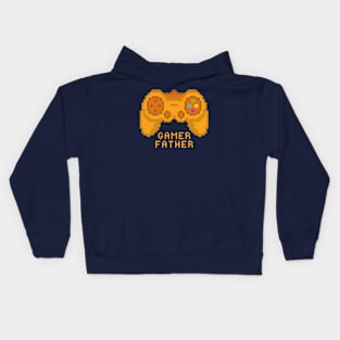 Gamer Father Golden Edition Joystick Kids Hoodie